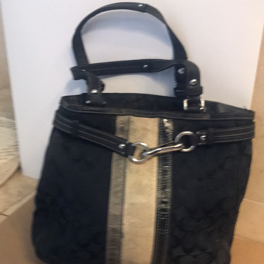 Coach Bag Black/Grey - Picture 2 of 7